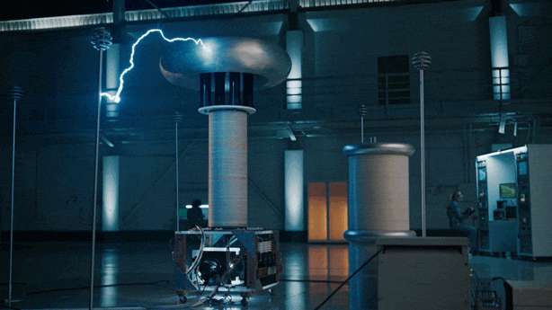 Mustang Mach-E v. Lightning GIF